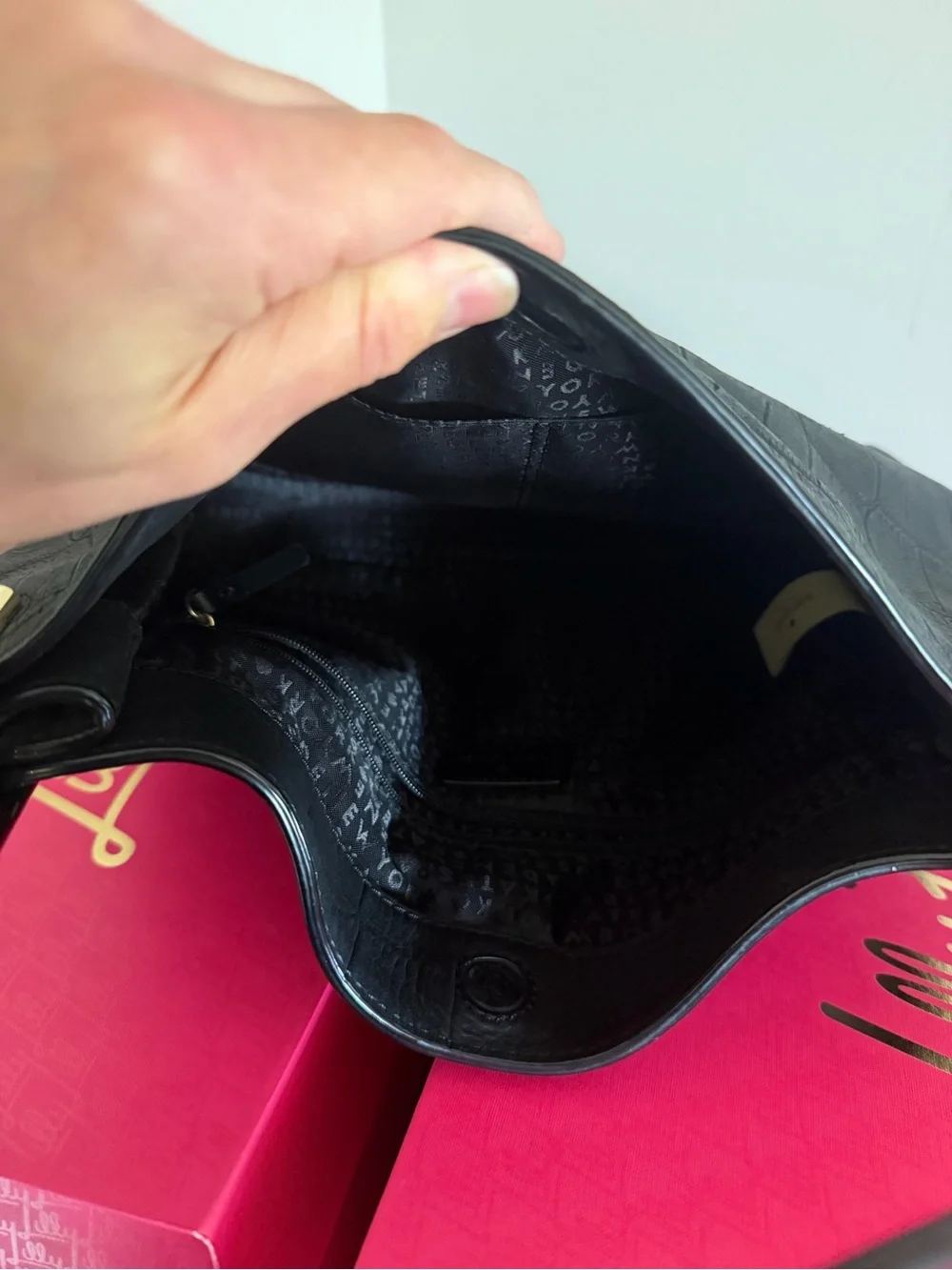 Kate Spade DelMar black leather crossbody bag